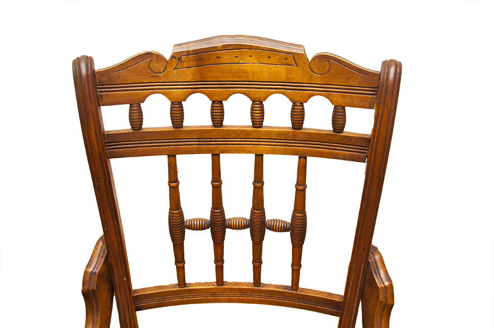 Walnut Caned Eastlake Dining Chairs EBTH